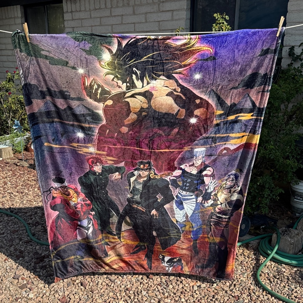 Anime Character Fleece Throw Blanket NWOT